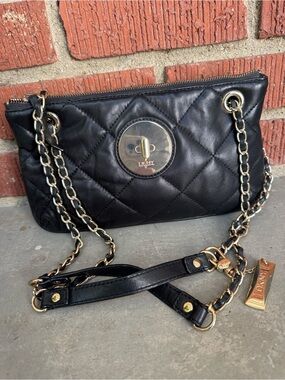 DKNY Leather Quilted Convertable Bag